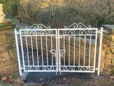 bespoke iron gates (reverse view)