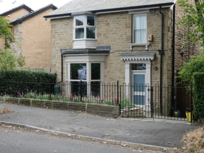 bespoke iron railings for a Victorian detached house