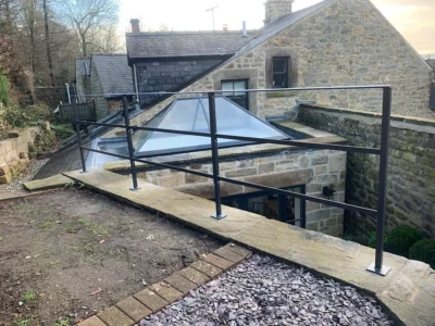 bespoke iron safety railings
